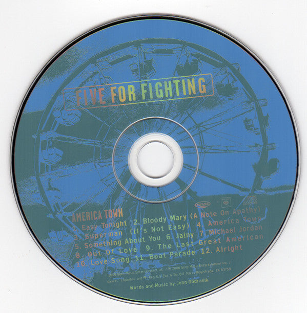 Five For Fighting : America Town (CD, Album, Club, Pit)