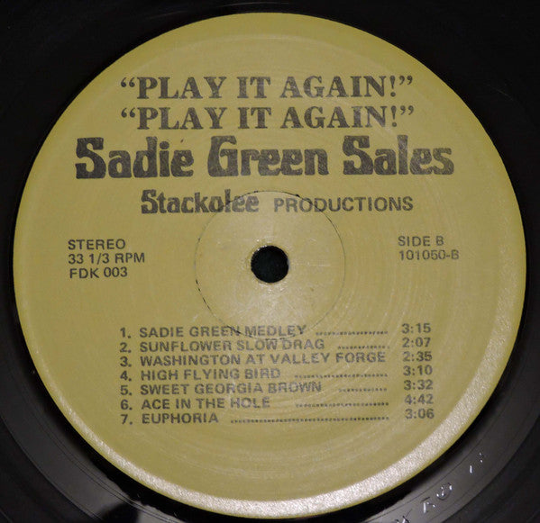 Sadie Green Sales : Play It Again! Play It Again! (LP, Album)