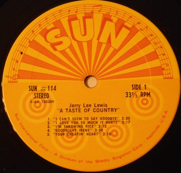 Jerry Lee Lewis : A Taste Of Country (LP, Album)