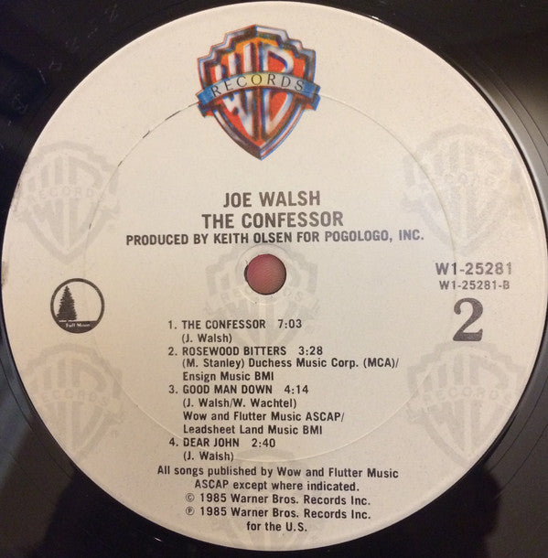 Joe Walsh : The Confessor (LP, Album, Club)