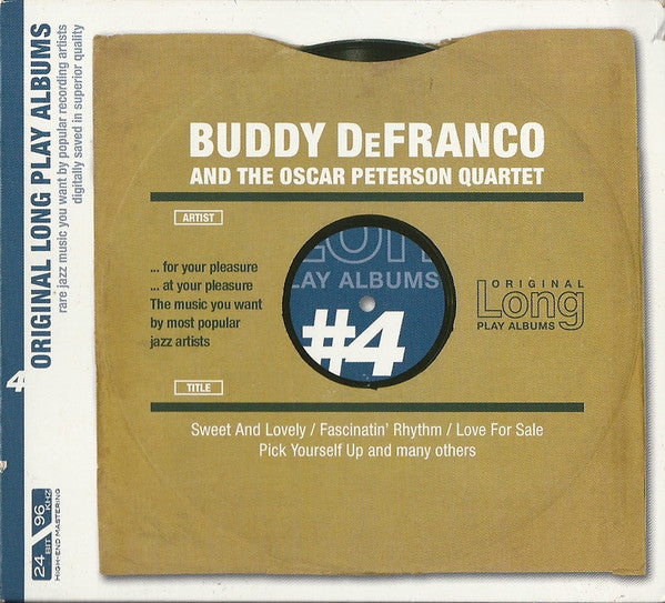 Buddy De Franco* And The Oscar Peterson Quartet : Buddy De Franco And The Oscar Peterson Quartet (CD, Album, Mono, RE, RM)