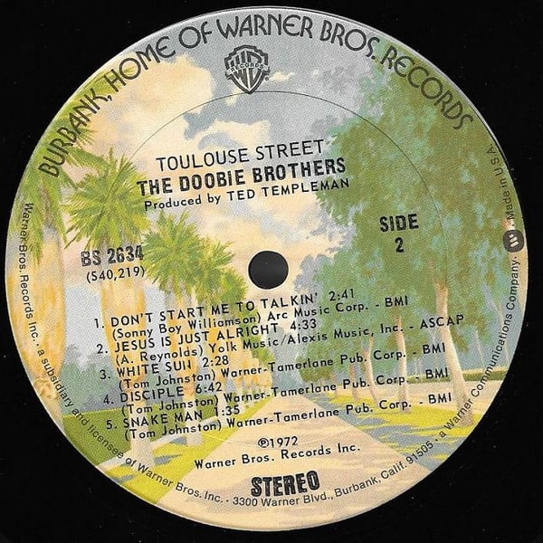 The Doobie Brothers : Toulouse Street (LP, Album, RP, Ter)