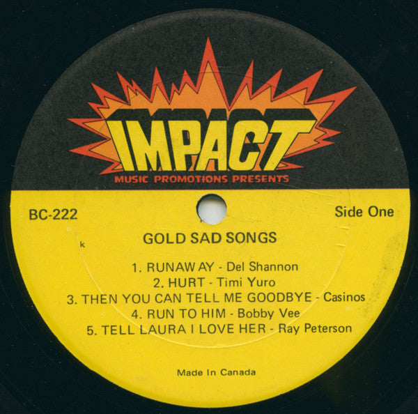Various : Gold Sad Songs (LP, Comp)