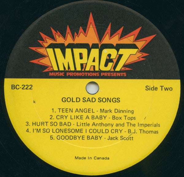 Various : Gold Sad Songs (LP, Comp)