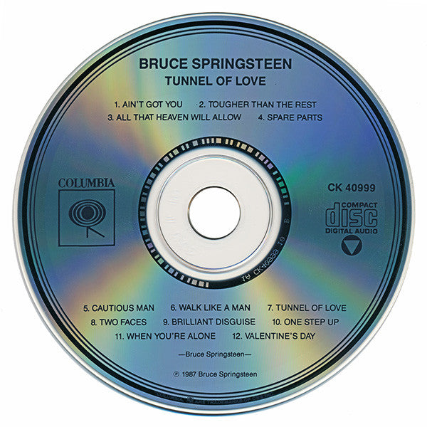 Bruce Springsteen : Tunnel Of Love (CD, Album, RP, Pit)