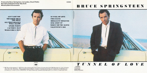 Bruce Springsteen : Tunnel Of Love (CD, Album, RP, Pit)