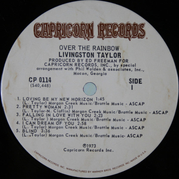 Livingston Taylor : Over The Rainbow (LP, Album, Ter)