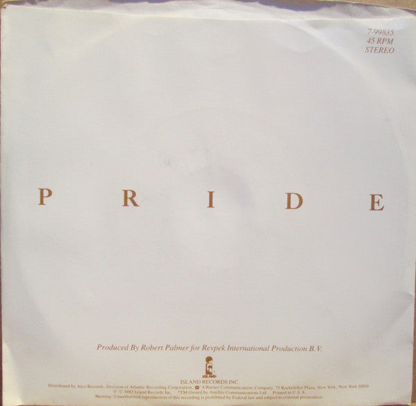 Robert Palmer : Pride (7", Promo)