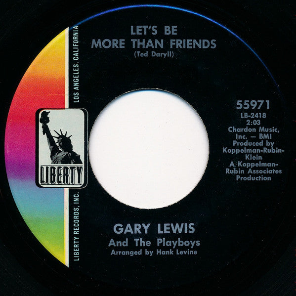 Gary Lewis And The Playboys* : Girls In Love / Let's Be More Than Friends (7", Single)