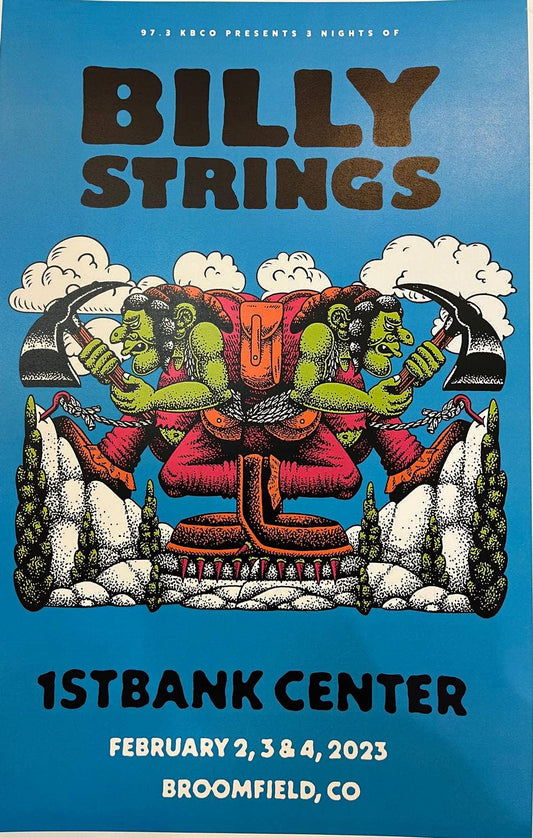 Billy Strings Broomfield 2023 Poster 11" x 17"