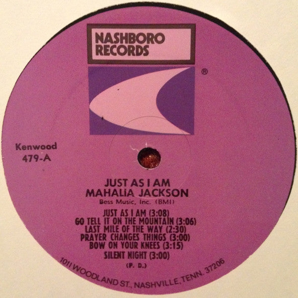 Mahalia Jackson : Just As I Am (LP, Comp, RE)