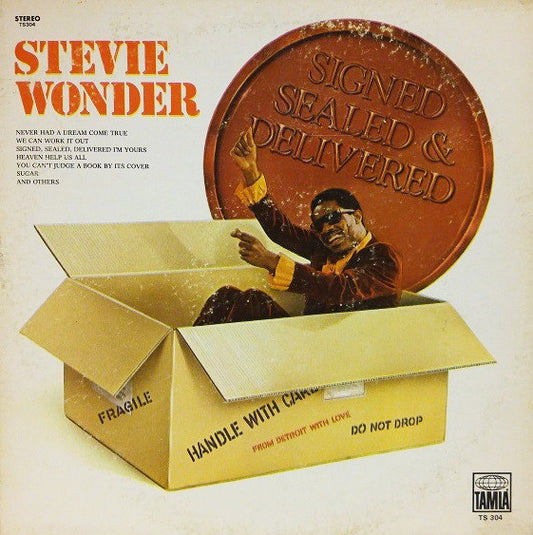 Stevie Wonder : Signed Sealed & Delivered (LP, Album, Ind)