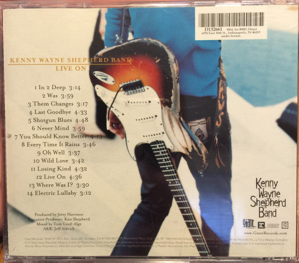 Kenny Wayne Shepherd Band : Live On (HDCD, Album, Club)