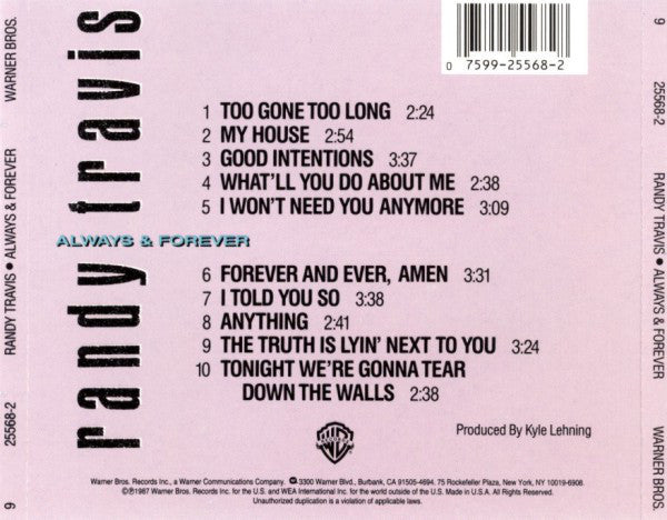 Randy Travis : Always & Forever (CD, Album)