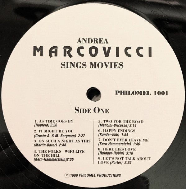 Andrea Marcovicci : Andrea Marcovicci Sings Movies (LP, Album)