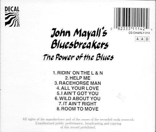 John Mayall's Bluesbreakers* : The Power Of The Blues (CD)