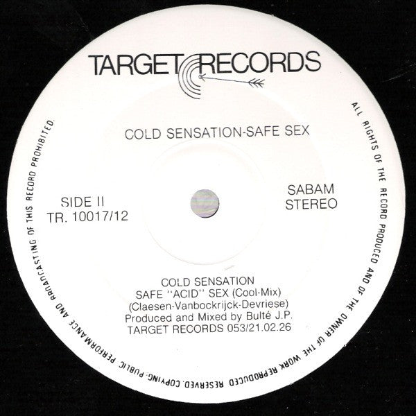Cold Sensation : Safe Sex (Just Do It) (12")
