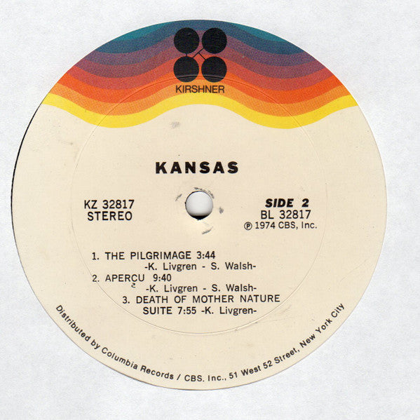 Kansas (2) : Kansas (LP, Album, Ter)