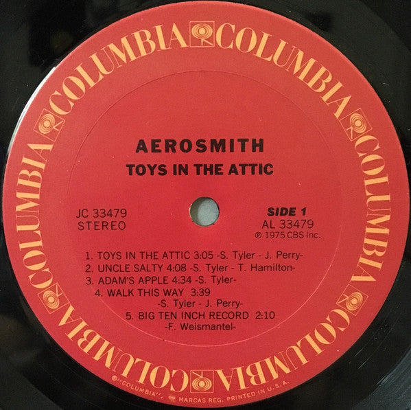 Aerosmith : Toys In The Attic (LP, Album, RE, Ter)