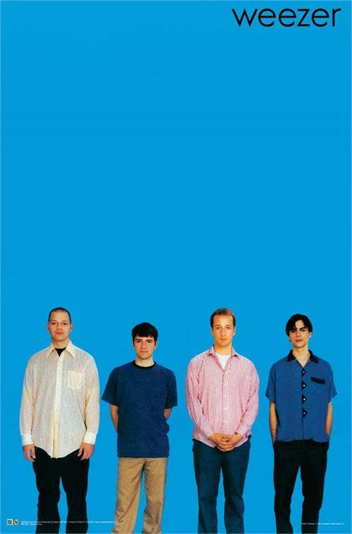 Weezer Band Blue Album Poster - 24" x 36"