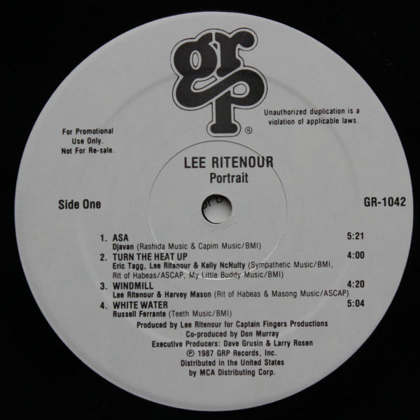Lee Ritenour : Portrait (LP, Album, Promo)