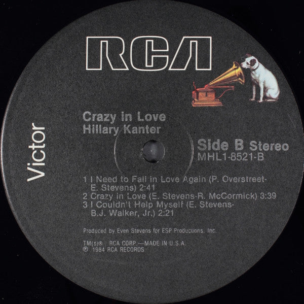 Hillary Kanter : Crazy In Love (12", MiniAlbum, EP)