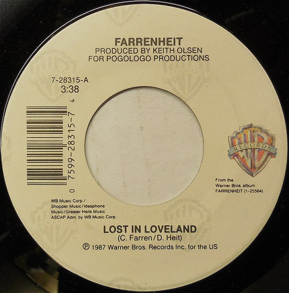 Farrenheit : Lost In Loveland (7", Single)