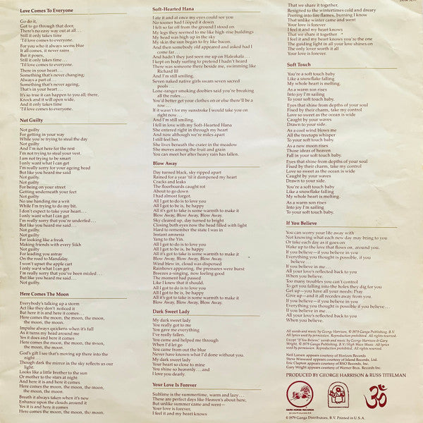 George Harrison : George Harrison (LP, Album, Jac)