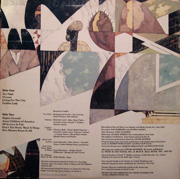 Stevie Wonder : Innervisions (LP, Album, RE, San)