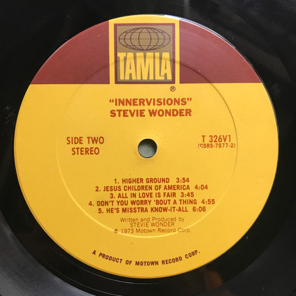 Stevie Wonder : Innervisions (LP, Album, RE, San)