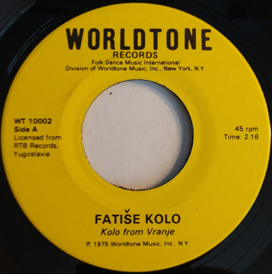 Unknown Artist : Fatiše Kolo / Makedonsko Devojče (7", Single)