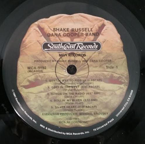 Shake Russell / Dana Cooper : The Shake Russell - Dana Cooper Band (LP, Album)