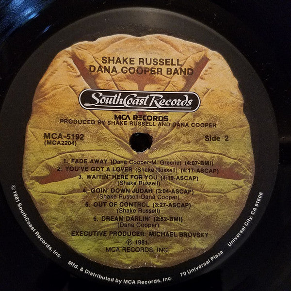 Shake Russell / Dana Cooper : The Shake Russell - Dana Cooper Band (LP, Album)