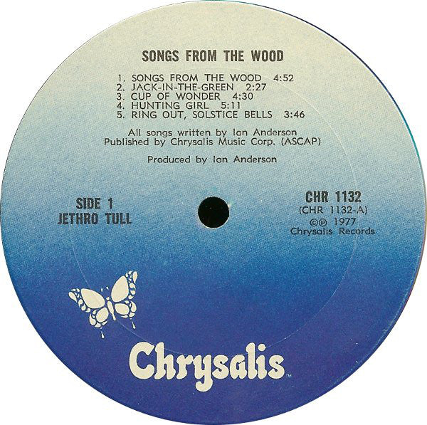 Jethro Tull : Songs From The Wood (LP, Album, Ter)