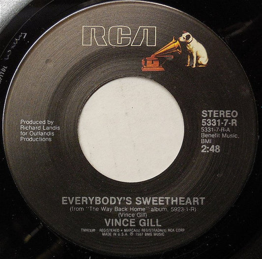 Vince Gill : Everybody's Sweetheart (7", Single)