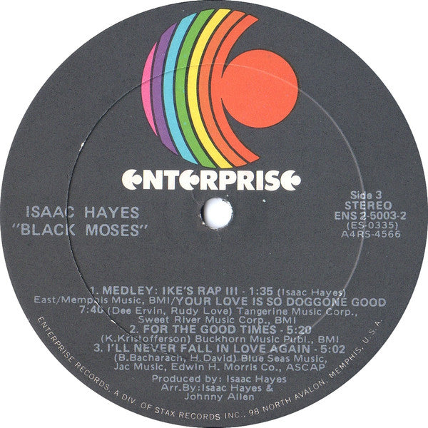 Isaac Hayes : Black Moses (2xLP, Album, RE, All)