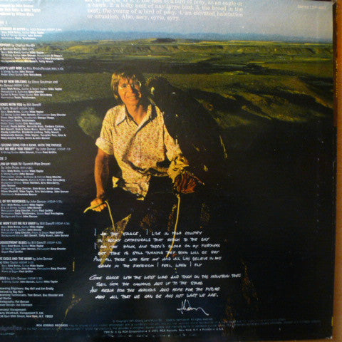 John Denver : Aerie (LP, Album, RP, Tan)