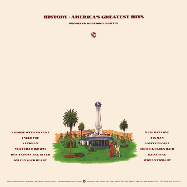 America (2) : History (America's Greatest Hits} (LP, Comp, Ter)