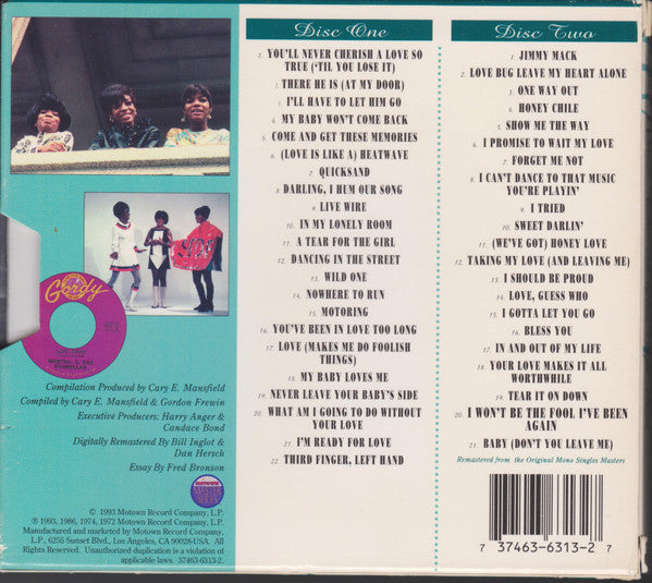 Martha Reeves & The Vandellas : Live Wire!: The Singles 1962-1972 (2xCD, Comp, RM)