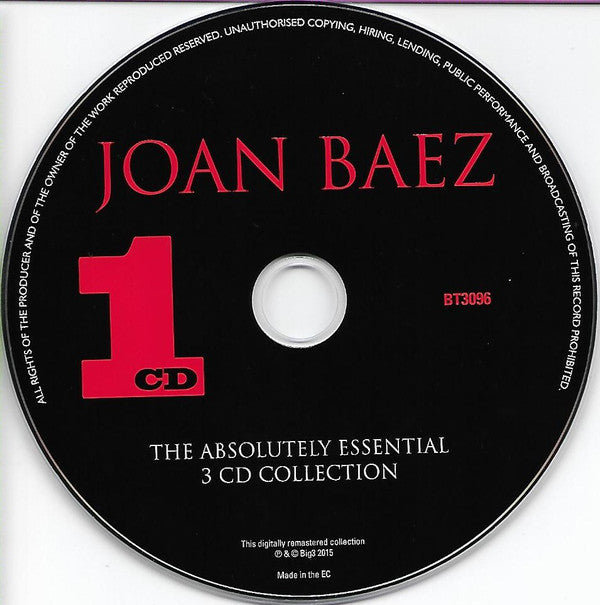 Joan Baez : The Absolutely Essential 3 CD Collection (3xCD, Comp, RM)