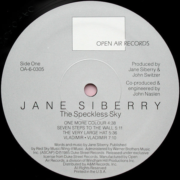 Jane Siberry : The Speckless Sky (LP, Album, EMW)