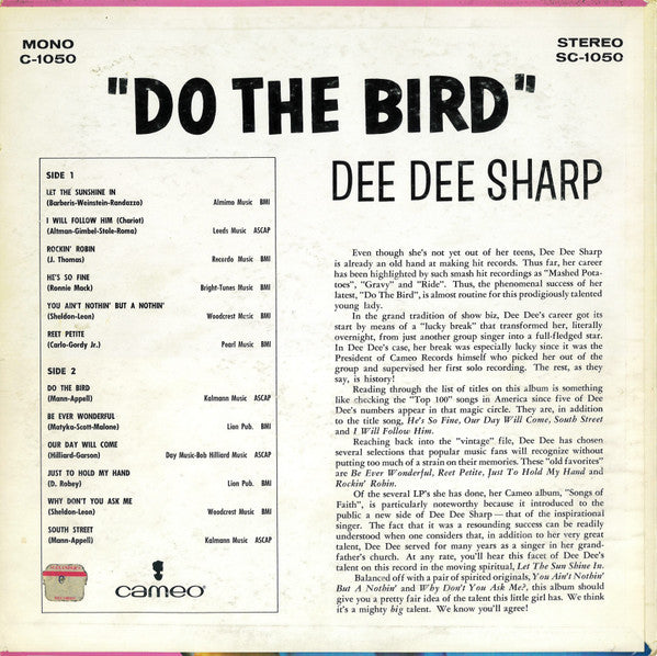 Dee Dee Sharp : Do The Bird (LP, Album, Mono)