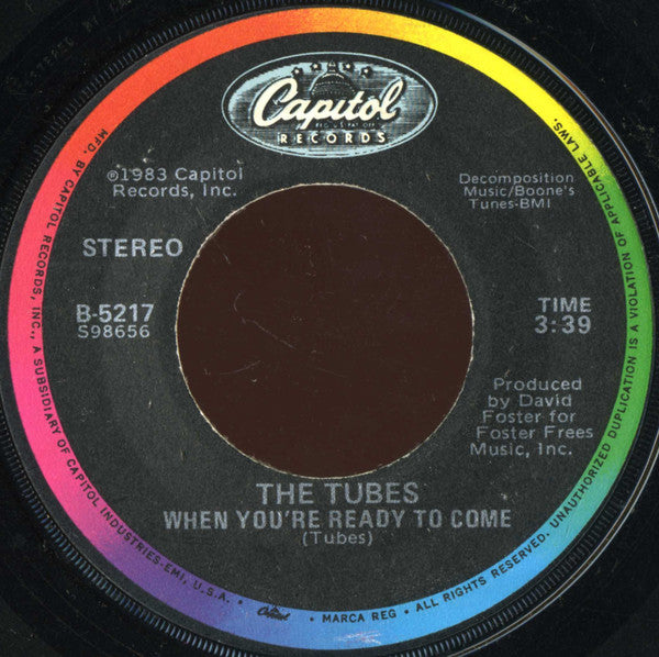 The Tubes : She's A Beauty (7", Single, Win)