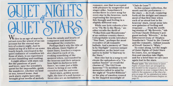 Various : Quiet Nights Of Quiet Stars (4xCD, Comp)