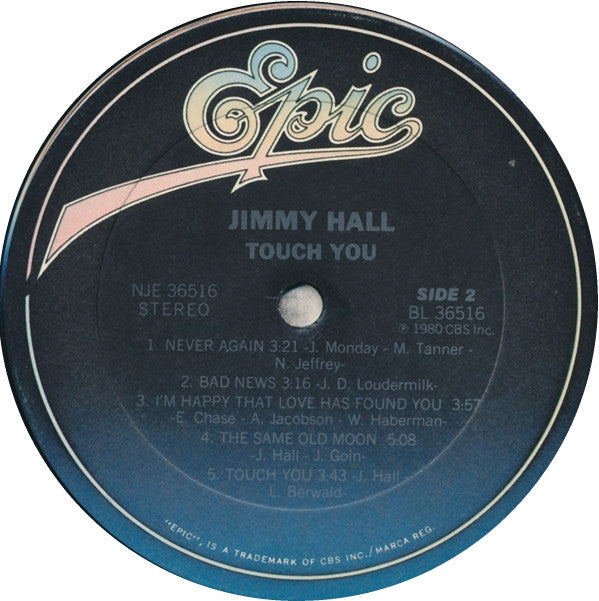 Jimmy Hall : Touch You (LP, Album, Ter)