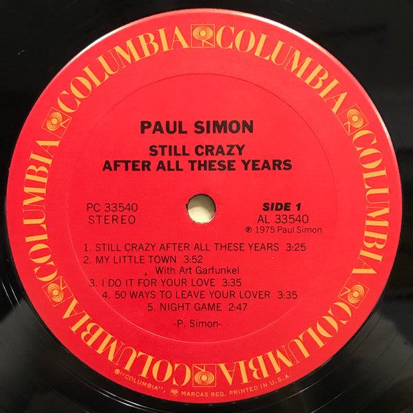 Paul Simon : Still Crazy After All These Years (LP, Album)