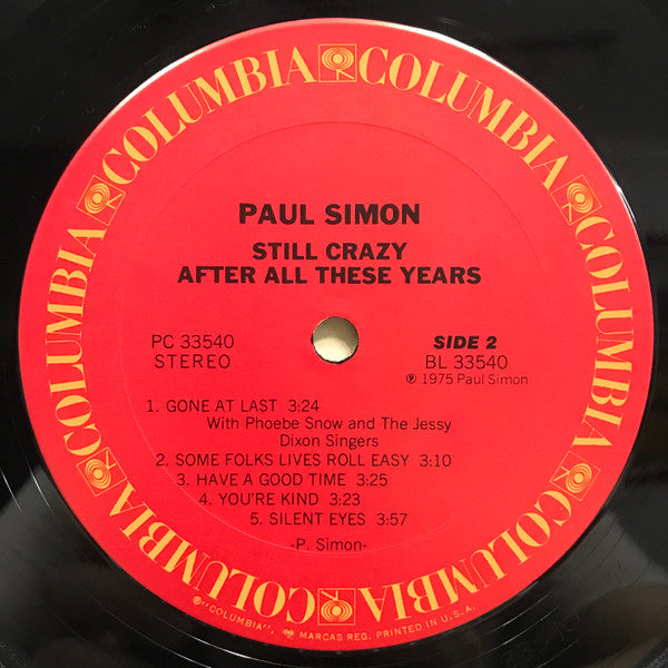 Paul Simon : Still Crazy After All These Years (LP, Album)