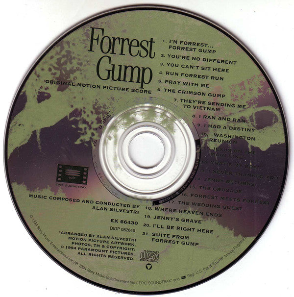 Alan Silvestri : Forrest Gump (Original Motion Picture Score) (CD, Album, RP)