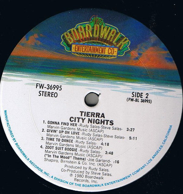Tierra : City Nights (LP, Album, Pit)