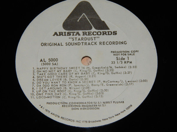 Various : Stardust - 44 Original Hits From The Sound Track Of The Film (2xLP, Comp, Promo, Gat)